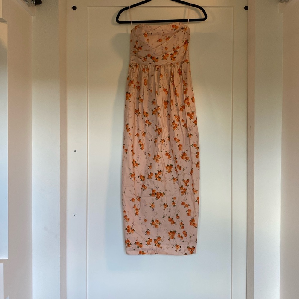 Love Shack Fancy pink/peach Luxie Dress